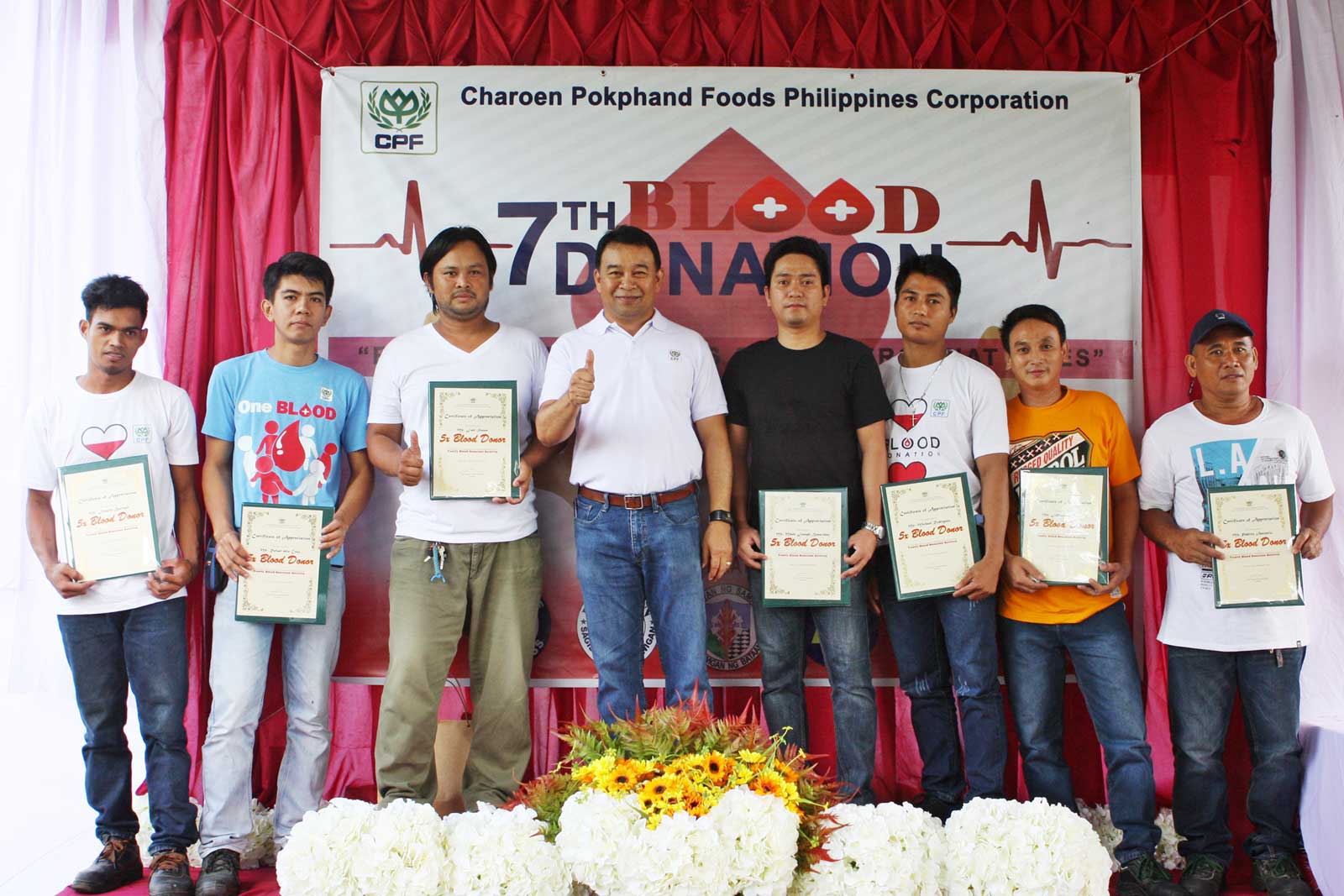 CPF Philippines's employees joined blood donation program