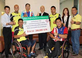 ซีพีเอฟ สนับสนุนนักกีฬาวีลแชร์บาสเกตบอลทีมชาติไทย